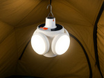 Lámpara solar de camping plegable led para gancho de jardín turística tienda de campaña