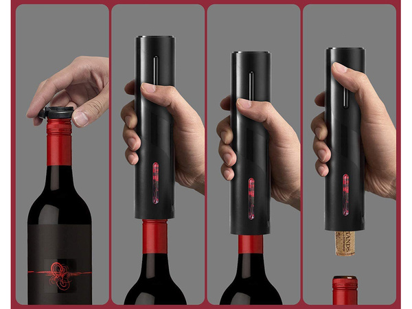 Tirbușon electric deschizător de vin a condus bateria