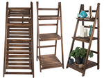 Stehendes blumenbeet aus holz leiter drei regale pflanzenregal