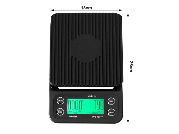 Elektronické váhy na lámanie kávy elektronická presná tara 5kg 0,1g