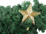 Estrella de navidad ornamento del arbol de navidad punta de navidad irrompible oro