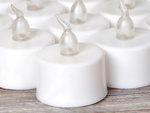 Vela led a pilas para decoración de candelabros para corona efecto llama