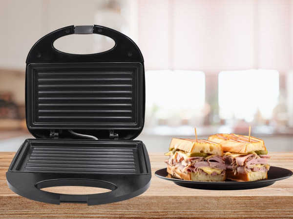 Opékač topinek gril na panini tortilly sendviče s nepřilnavým povrchem 750w