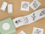 5pc thermopapier nachfüllen für mini-thermodrucker printś 55mm 5 rollen