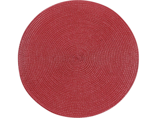 Round plate placemat kitchen plaid table mat burgundy