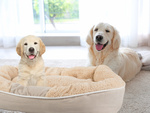 Plush dog playpen bed soft cushion couch bedding fluffy
