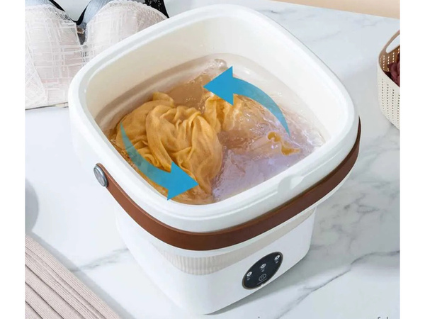 Mini portable washing machine small folding travel washing machine for clothes and linen 11l