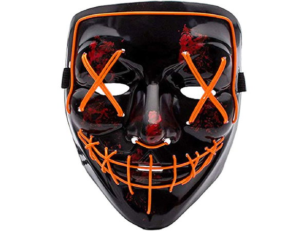 Svítící vedl maska halloween strana očista