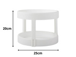 Rotating organiser for the kitchen storage box for spices round organiser