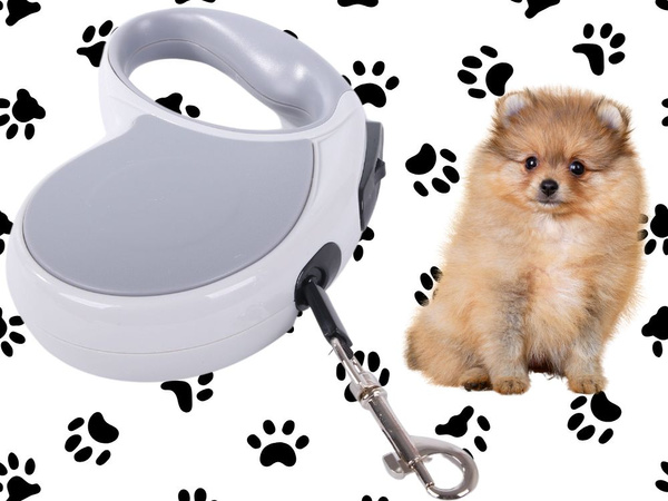 Automatické vodítko 5 m silné pro psa do 15 kg se zámkem silné dlouhé