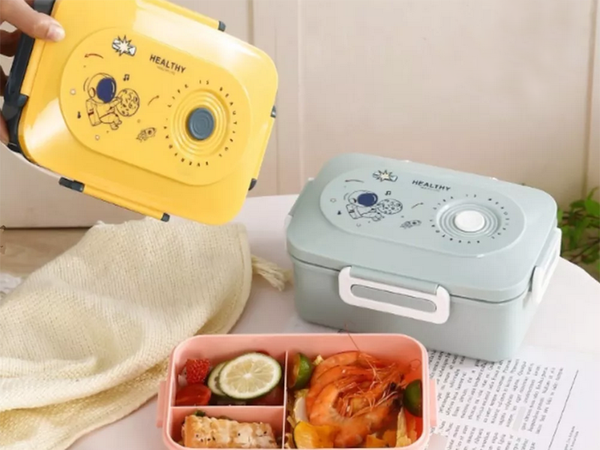 Lunchbox hommikusöögi konteiner lõunasöögi lahtritega söögiriistad