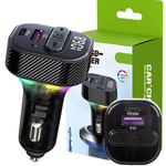 Transmitter do auta fm mp3/wma usb a+usb c 30w bluetooth 5.3 led qc 3.0