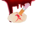 Schminkset für unechte wunden halloween schminkset mit blut in bleistift