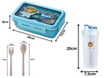 Lunchbox homemade breakfast container lunch container cutlery with water bottle set
