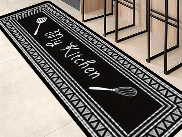 Kitchen decorative rug kit 2 pcs. Kitchen patterns rug
