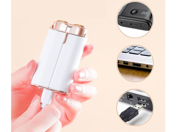 Aparat de ras pentru femei corp epilator picioare fata sprancene trimmer pentru femei usb