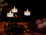 Vela led a pilas para decoración de candelabros para corona efecto llama