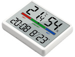 STACJA POGODY TERMOMETR HIGROMETR LCD ZEGAR DATA WILGOTNOŚĆ TEMPERATURA