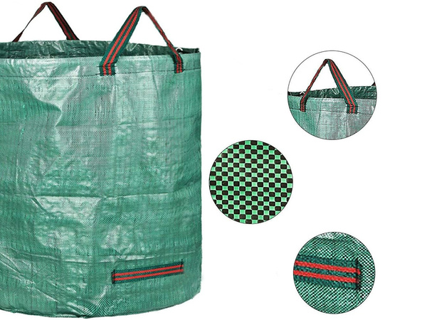 Sac de jardin sac de jardin ramasse feuilles conteneur d'herbe 120l solide grand