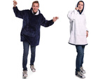 Teplá mikina oversize deka xxl 2v1 hrubý fleece