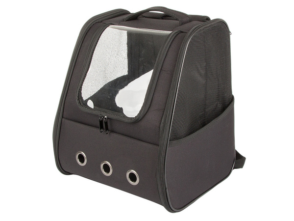 Bolsa de transporte mochila para gato perro conejo ventana trasera ventilada