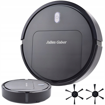 Robot aspirador automático inalámbrico eléctrico de limpieza negro