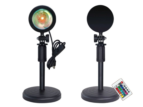 Lampa projektoru imitace západu slunce vedla rgb usb + dálkové ovládání