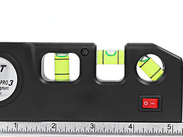 Прецизионный лазерный спиртовой уровень с 2,5 м измерительной лентой лазерный 3 светодиодные режимы usb