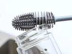 Brush for washing bottles glasses silicone washer long fine