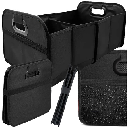 Large organiser for the boot of a car boot stiffened box