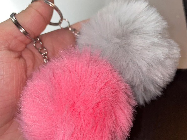 Obesek obesek obesek vrečko pompon krzno tinsel za torbice