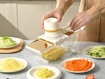 Răzătoare manuală pentru legume, feliator multifuncțional cu 6 lame