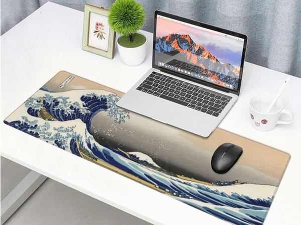Tastatură mare mouse pad pentru birou 90x40 val mare