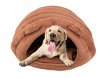 Plush bed cocoon for dog cat soft pillow bedding fluffy
