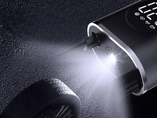 Bateriové čerpadlo pro jízdní kolo auto elektrický kompresor 10 bar lcd