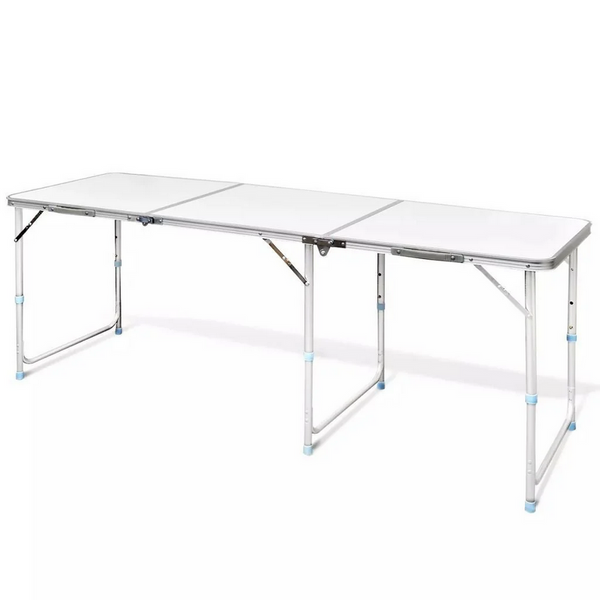 Sulankstomas kelioninis stalas kempingo sodo stalas didelis 180x60 lagaminas