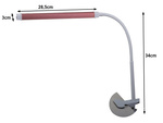 Stolová lampa bez tieňa s kozmetickým klipom
