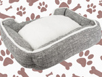 Cama para perro suave y confortable cama mullida con cojín de tamaño l