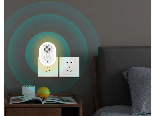 Ultrazvukový repelent na myši potkany hlodavce hmyz komáre lampa