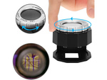 Jeweller's loupe microscope 30x 3 led uv cartridge
