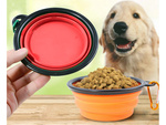 Silicone folding bowl for dog cat travel travel light 800ml