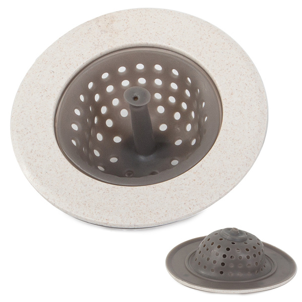 Silicone strainer for kitchen sink drain