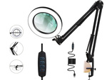 Cosmetic led dermatological loupe lamp glass