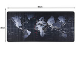 Large office world map mousepad 80x30
