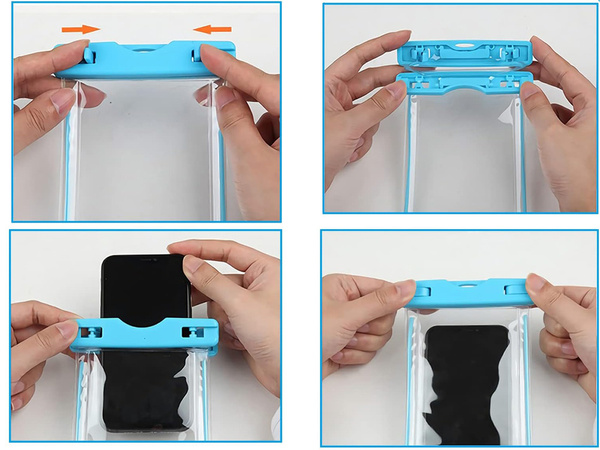 Funda impermeable para teléfono piscina playa kayak funda para teléfono