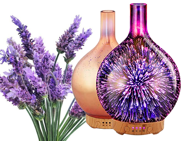 Gaisa mitrinātājs aromterapijas aromātiskais difuzors nakts gaisma rgb 3d