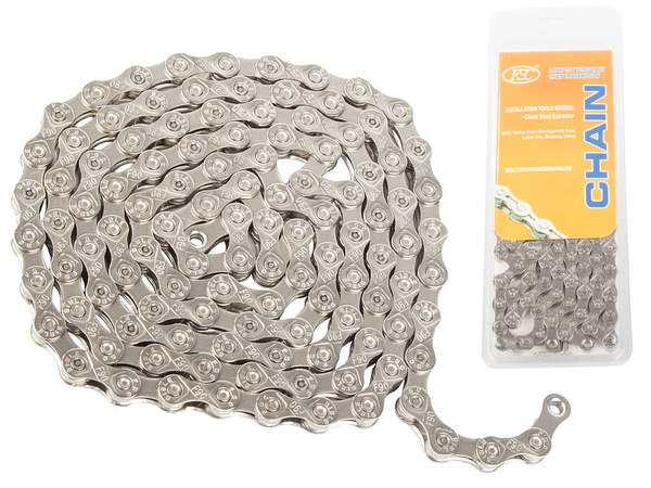 Bike chain 116 bridges méretek 1/2x3/32 6/7/8 tartomány + vágókötelek