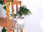 Panier métal organisateur de porte étagère de cuisine suspendue