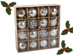 Choinka bombes pour choinka 6cm set of 16 pc bombes decoration holy holiday designs