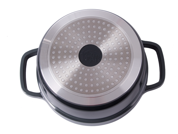 Oală tavă de copt capac 2.2l inducție aluminiu